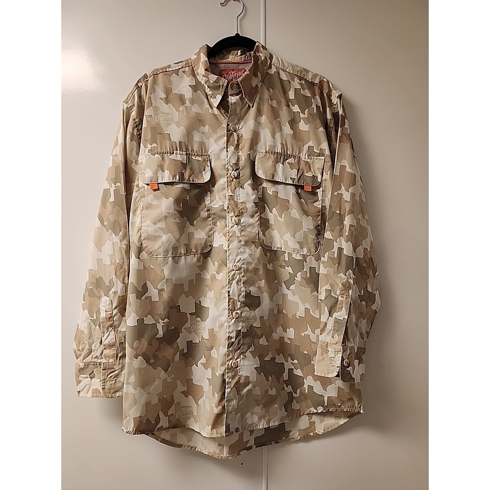 Old Tejas Mens Long Sleeve Button West Texas Field Shirt Sz....